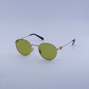 Miu Miu MU55ZS 5AK07O Sunglasses Gold Round Frame